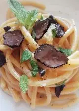 Ricetta Spaghetto al tartufo e menta