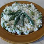 Ricetta Il mio risotto primaverile asparagi e carotine in pentola a pressione
