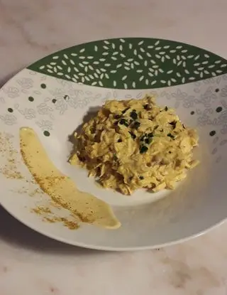 Ricetta Pollo sfilacciato con crema di carote e curry di gloriaB