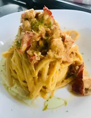 Ricetta Linguine con astice e crema di lupini di marcello.colizzi