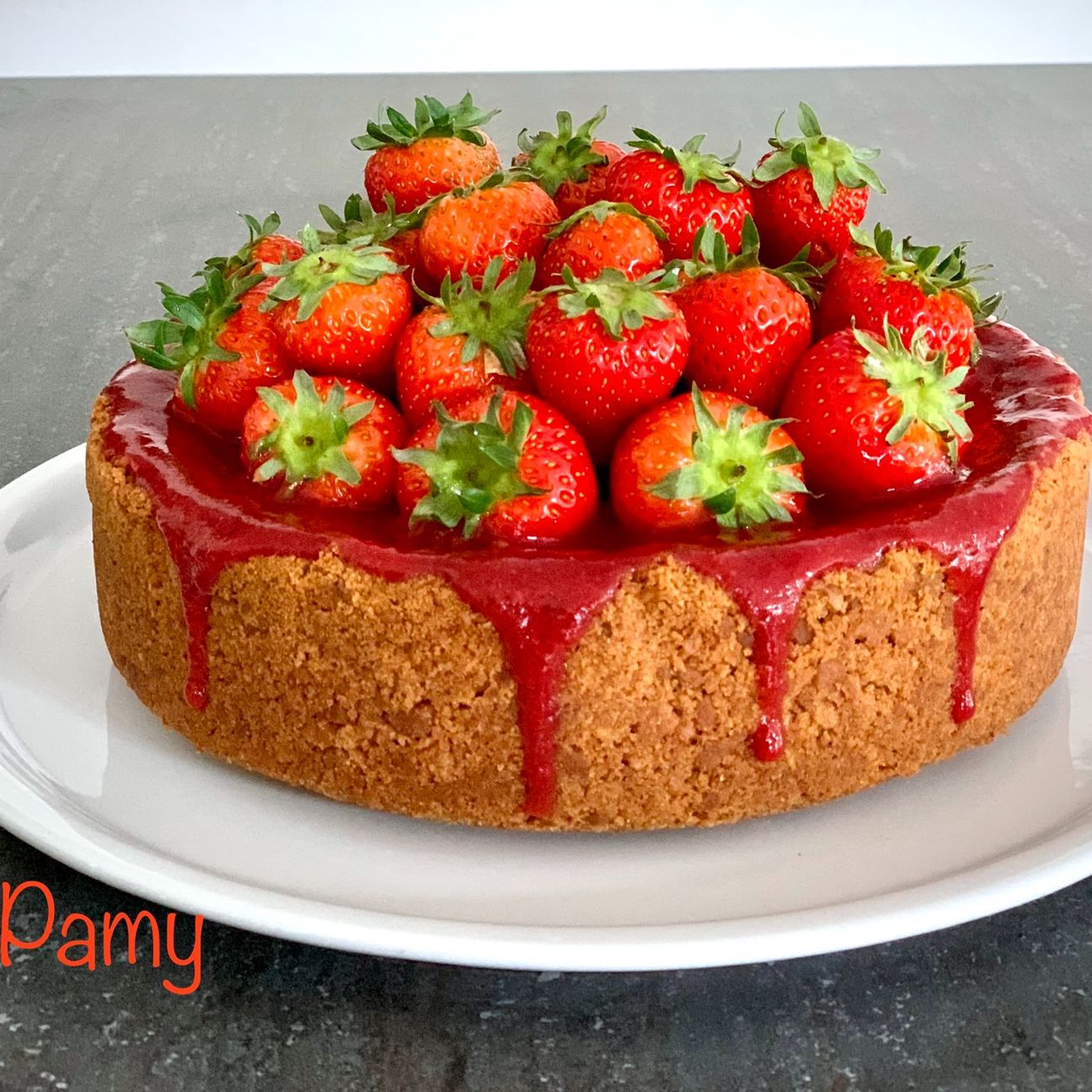 New York Cheesecake con coulis di fragole
