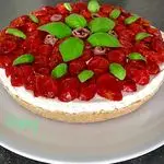 Ricetta Cheesecake salata, taralli, ricotta, pomodorini confit e acciughe