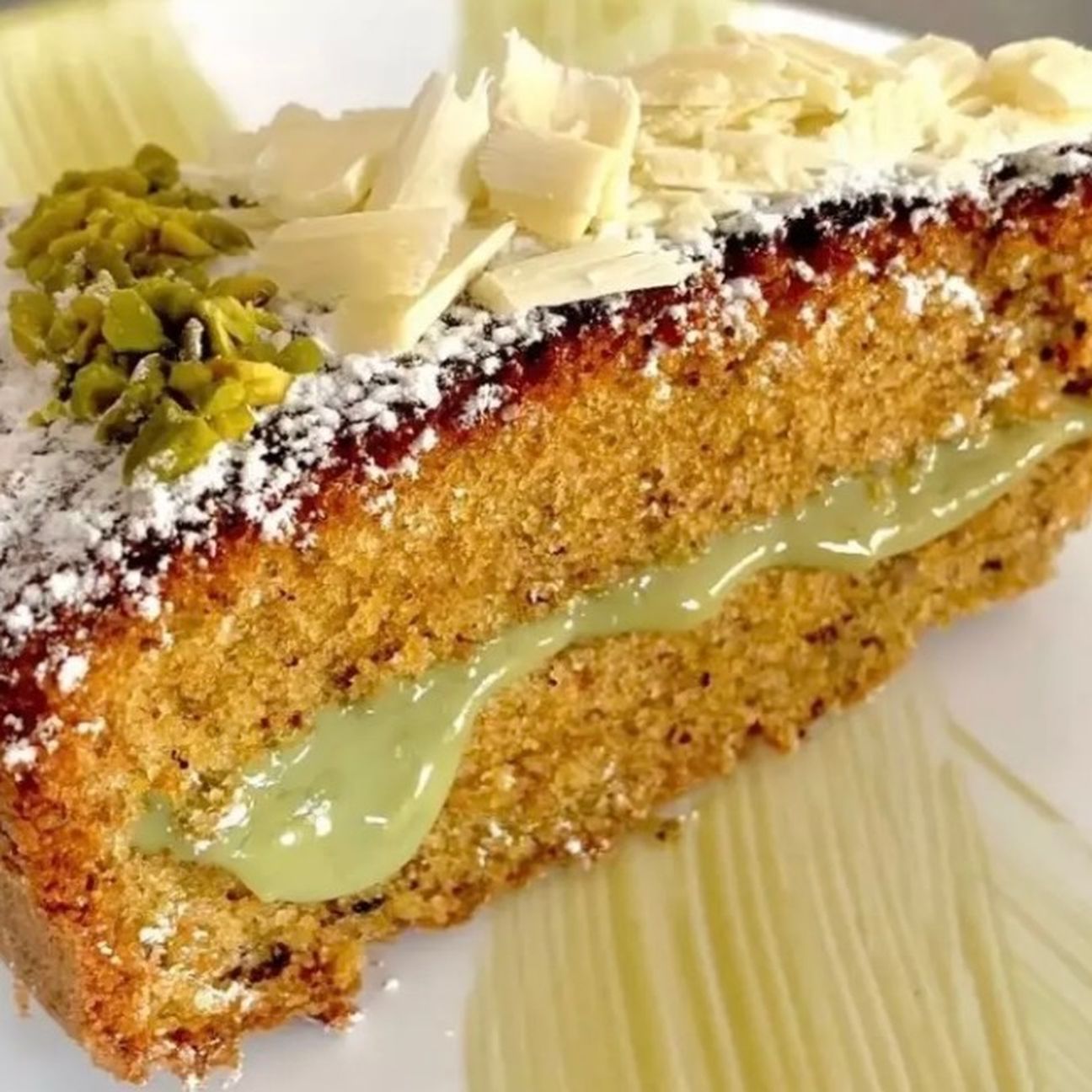 Torta soffice al pistacchio