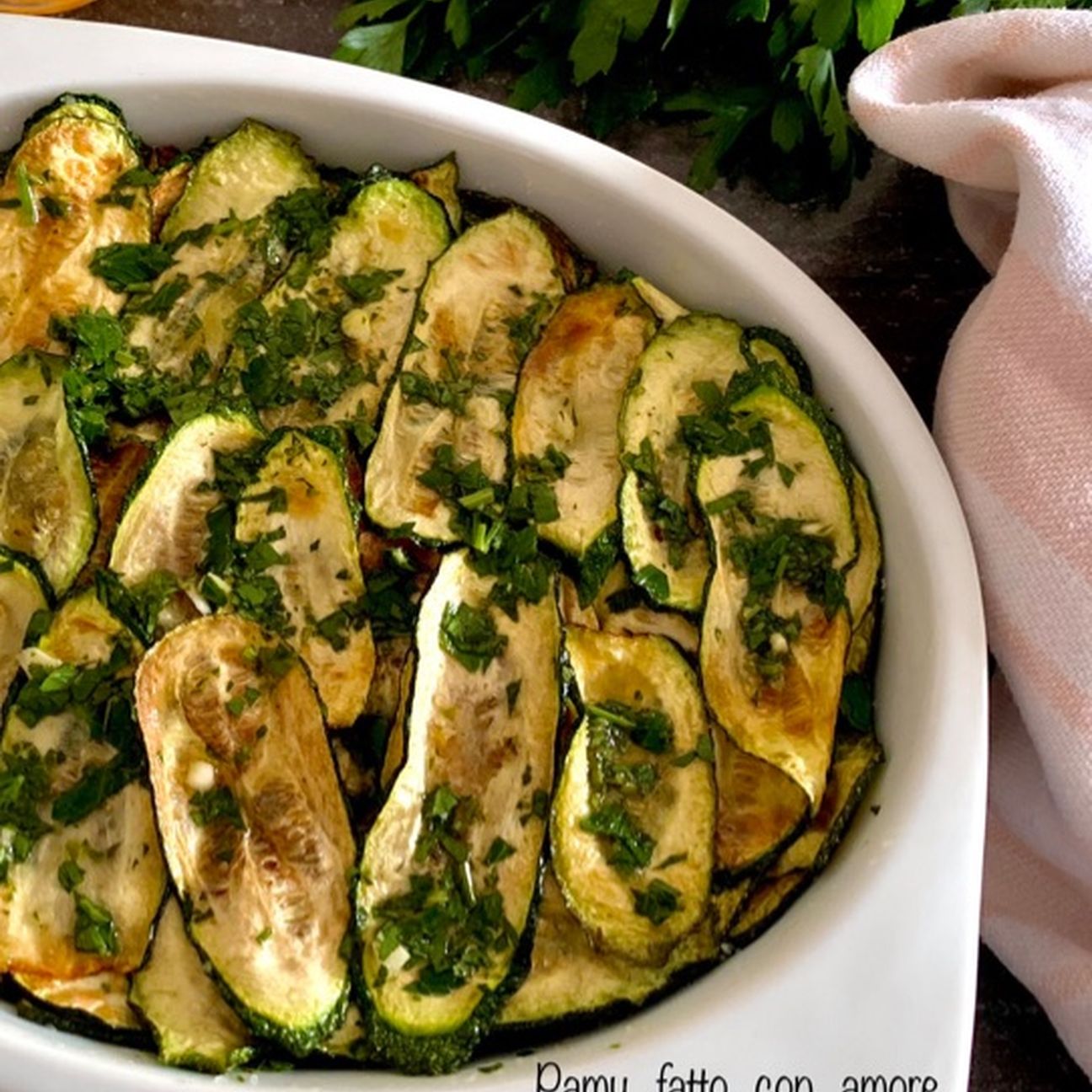 CONCIA DI ZUCCHINE O ZUCCHINE MARINATE ALLA ROMANA