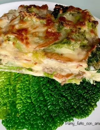 Ricetta LASAGNA CON VERZA, SCAMORZA E COTECHINO di c77pamy