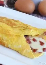 Ricetta Omelette bacon e provola