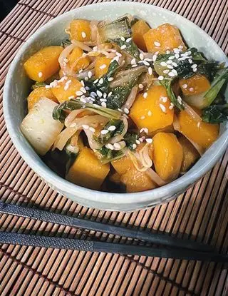 Ricetta PAK CHOI, ZUCCA E GERMOGLI DI SOIA SALTATI 🥬 di Jade.sKitchen