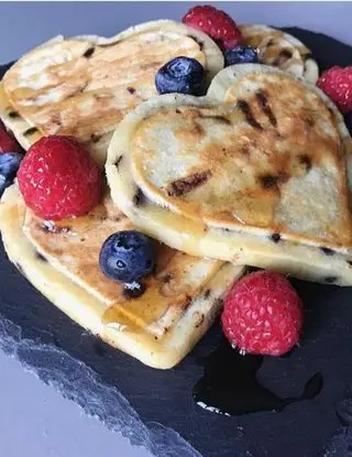 Ricetta PANCAKES CON RICOTTA E GOCCE DI CIOCCOLATO 🥞 di Jade.sKitchen