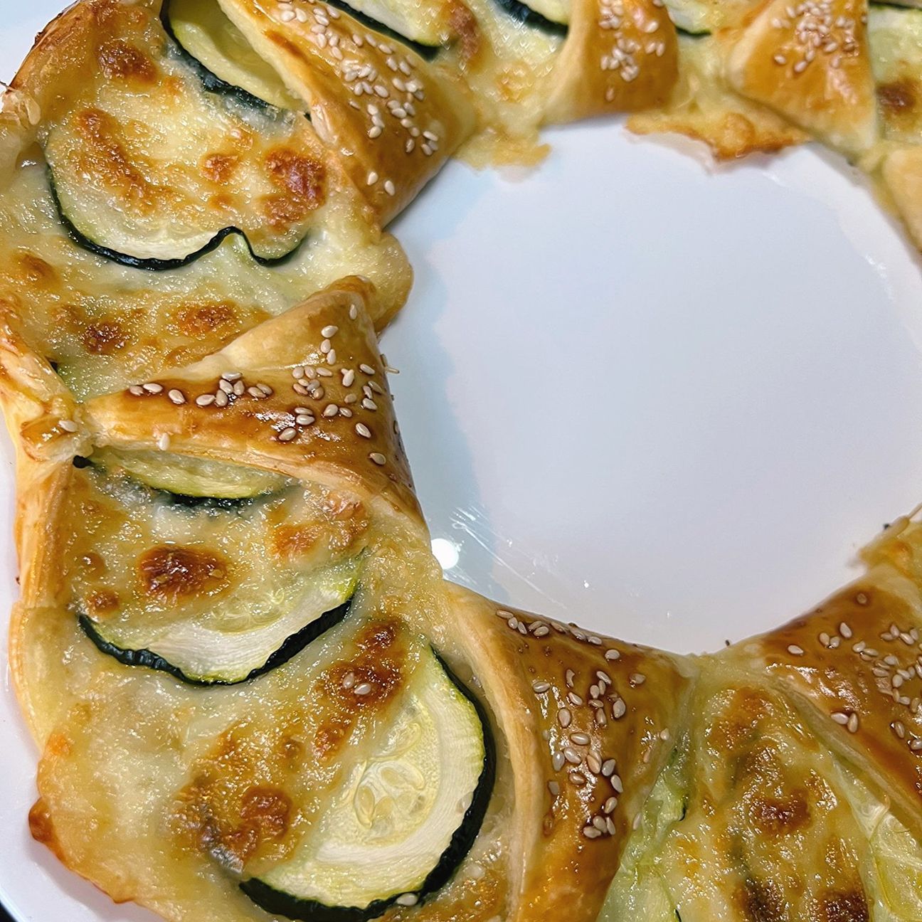 TORTA RUSTICA ZUCCHINE E MOZZARELLA