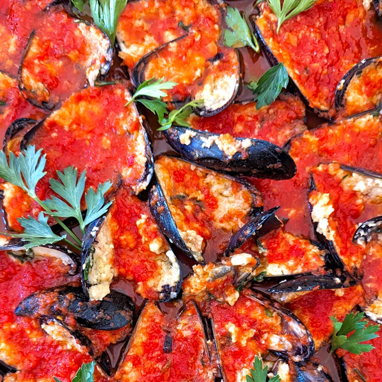 Cozze Ripiene Al sugo