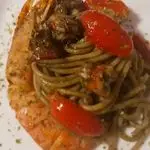 Ricetta Spaghetti integrali, Gamberone argentino e pomodorini