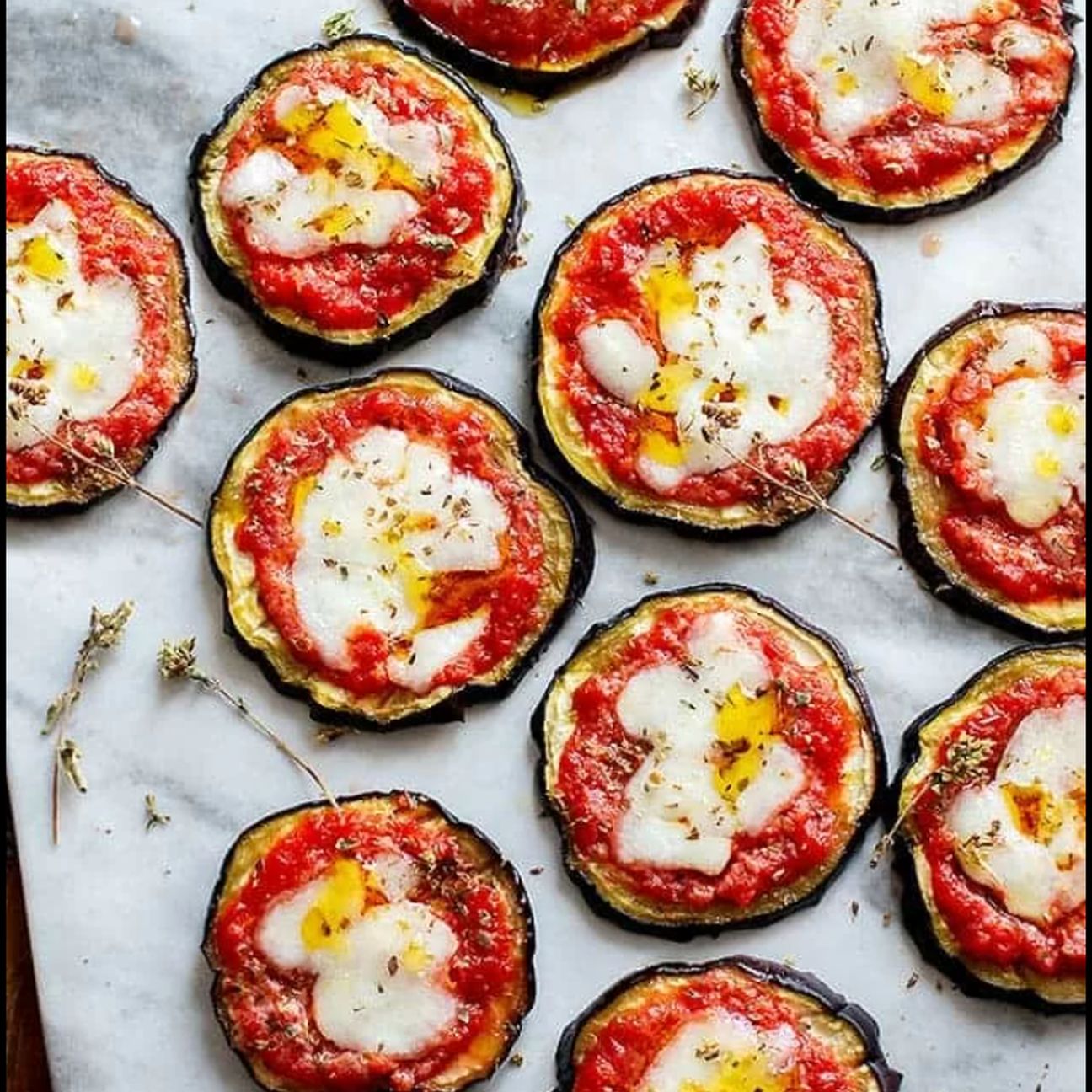 Pizzette di melanzana