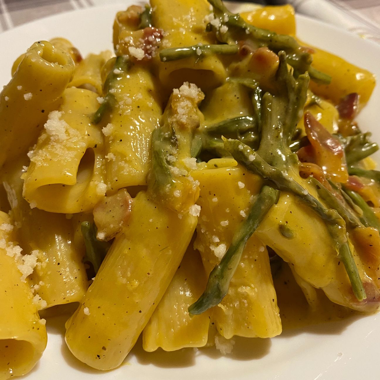 Carbonara di asparagi