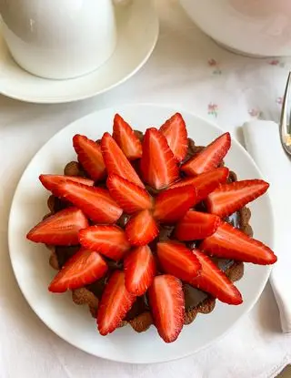 Ricetta Crostata cioccolato e fragole 🍓 di unpodicioccolato