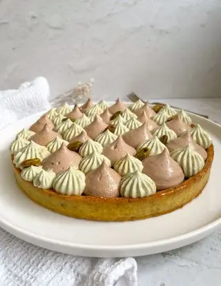 Ricetta Crostata pistacchio e cioccolato al latte✨ di unpodicioccolato