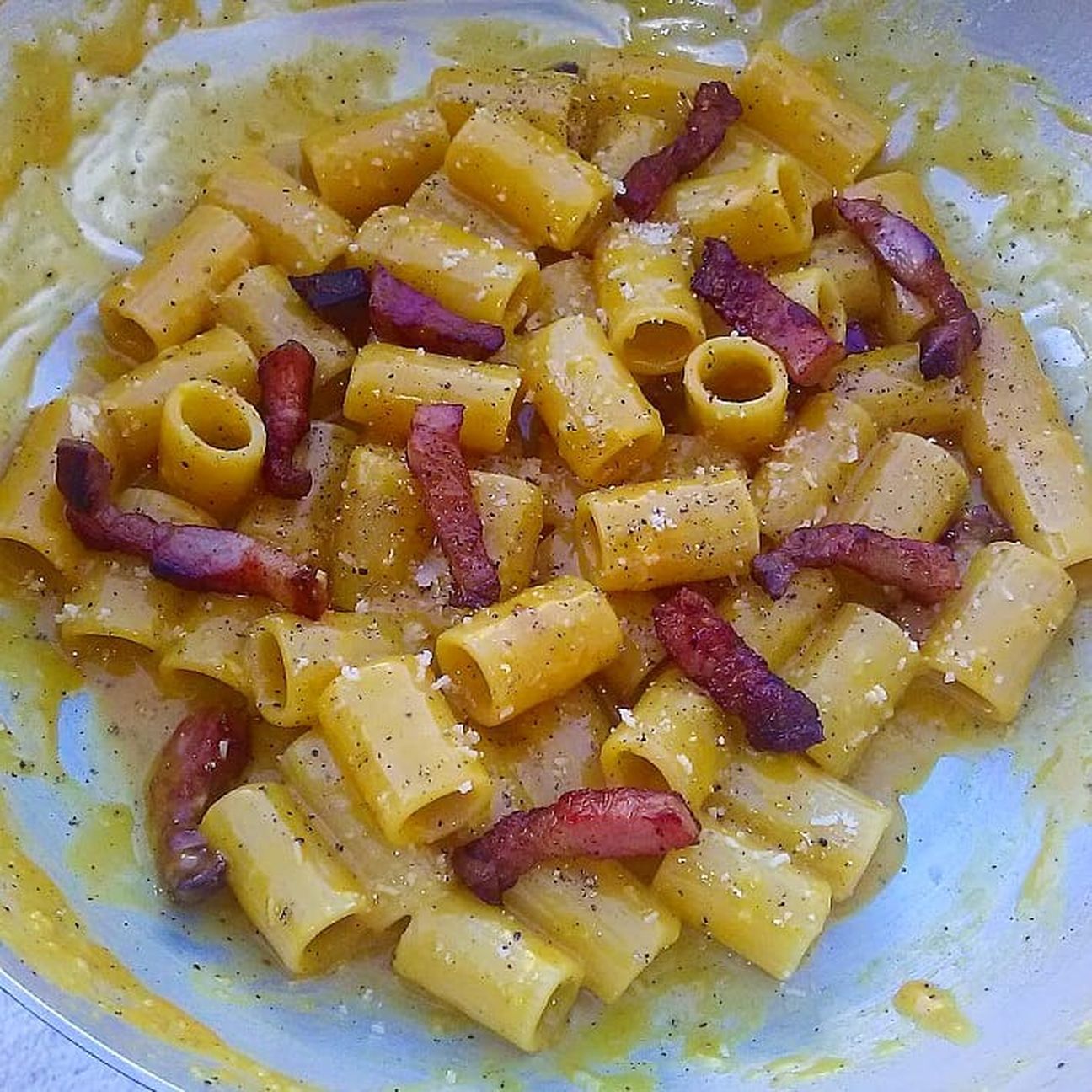 Mezze maniche alla carbonara