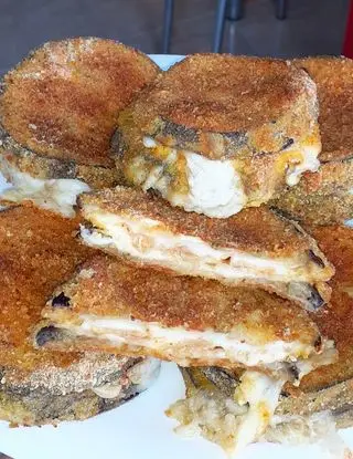 Ricetta Cotolette di melanzane con Filante e prosciutto cotto di lericettedimarygio