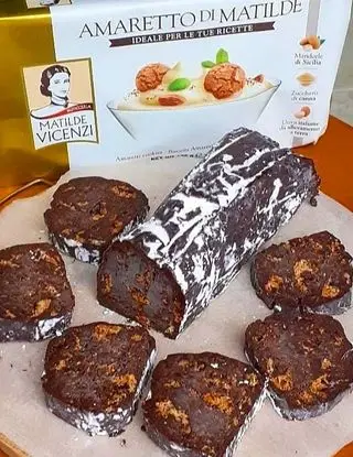 Ricetta Salame Al Cioccolato Con Amaretti di lericettedimarygio