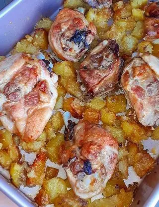 Ricetta Pollo Con Patate Al Forno di lericettedimarygio