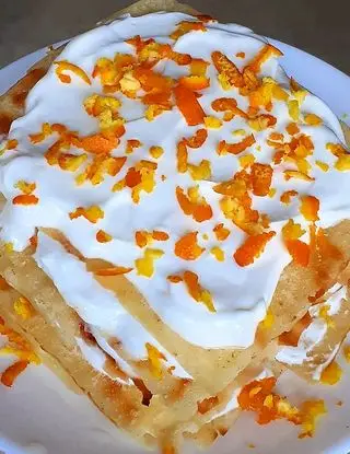 Ricetta Dessert all'arancia con pane Carasatu di lericettedimarygio
