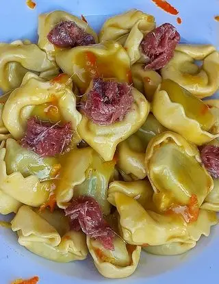 Ricetta Tortellini Con Crema All'arancia e Filetti di Acciughe di lericettedimarygio