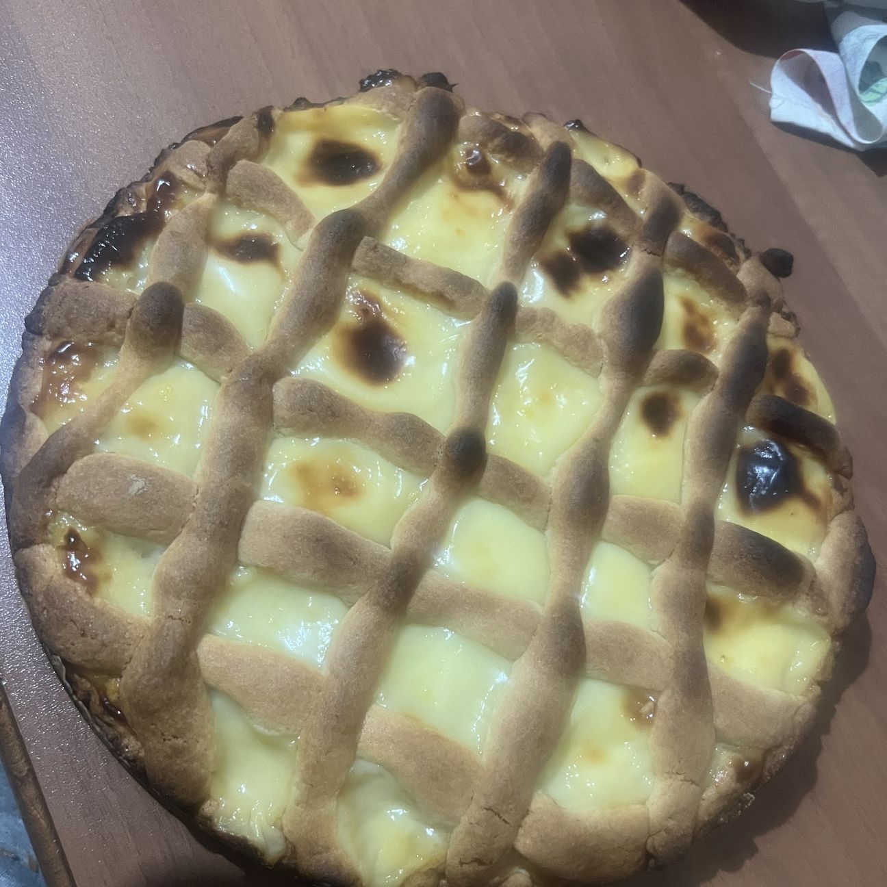 Crostata con crema al limone