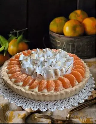 Ricetta Crostata con crema di mandarino meringata 🍊 di Ortensio
