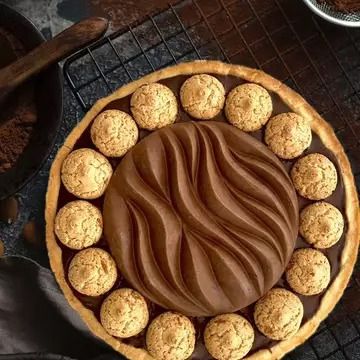 Crostata con Namelaka al Mango