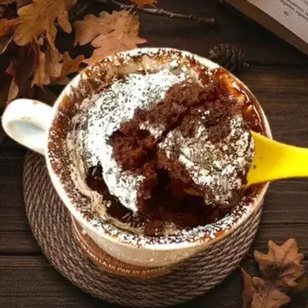 Brownie Mug Cake alla Crema Pan di Stelle
