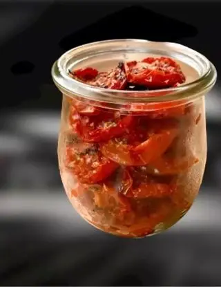 Ricetta Pomodorini Confit al Microonde con la Funzione Crisp o Grill Da qualche giorno ogni volta che aprivo di Ortensio