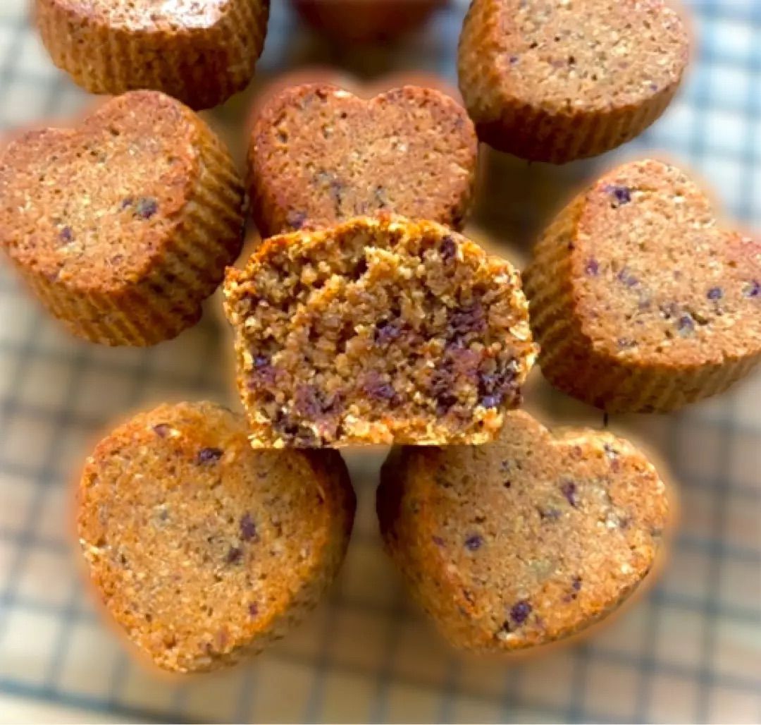 Muffin di Prugne Senza Zucchero e Gluten Free in Airfryer