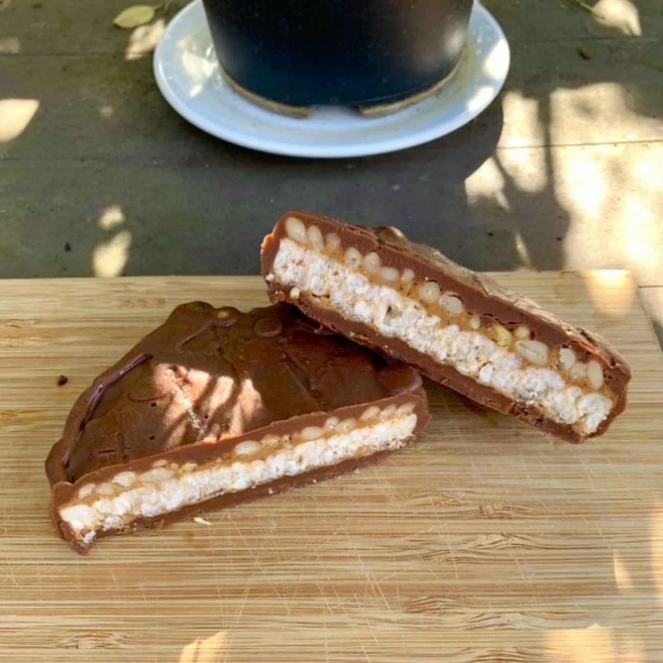 Cialda di Riso Soffiato, Burro di Arachidi 🥜 Pinoli e Cioccolato 🍫