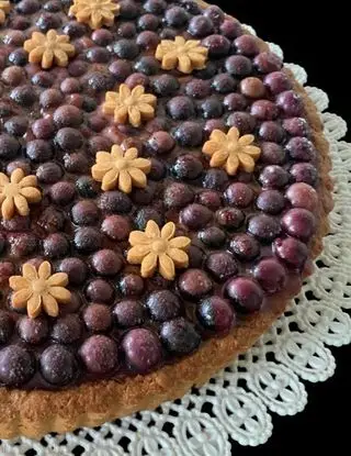 Ricetta Crostata al Burro di Arachidi con Curd di Uva Fragola 🍇 di Ortensio
