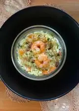 Ricetta Risotto con Gamberi Pancetta e Zucchine in Vasocottura al Microonde ​