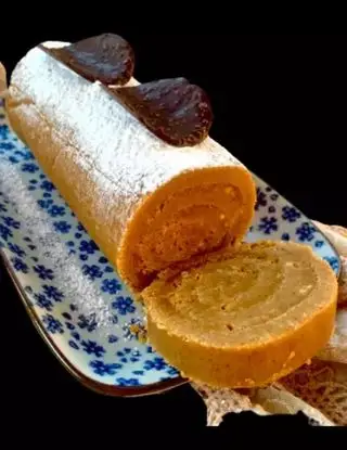 Ricetta Rotolo di Pandoro con crema di Speculoos e Granella di Nocciole di Ortensio