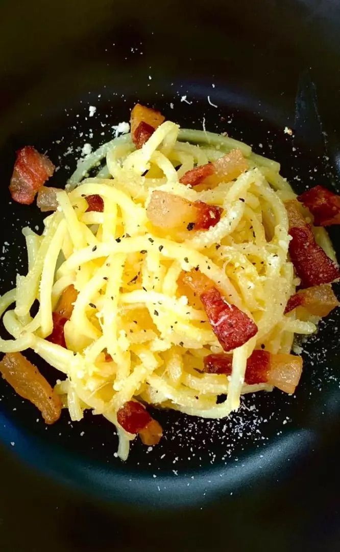 Spaghetti di Patate alla Carbonara