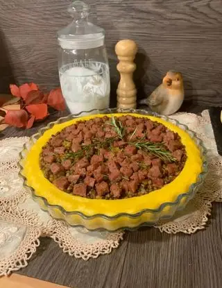 Ricetta Torta di Polenta con Lenticchie e Cotechino di Ortensio