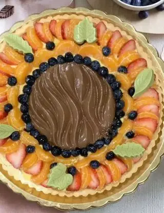 Ricetta Crostata di Frutta e Cioccolato di Ortensio