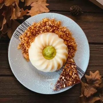 Panna Cotta ai Cereali con Crema di Avocado