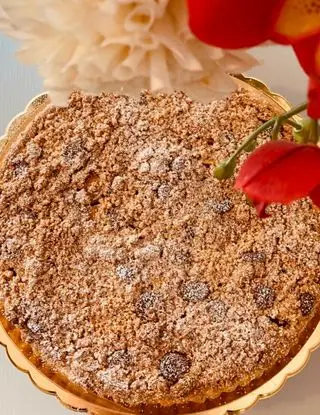 Ricetta Crostata Sbrisolona di Mele, Crema e Amaretti di Ortensio