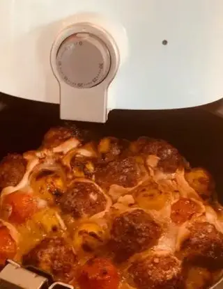 Ricetta Pizza e Polpette in Airfryer di Ortensio