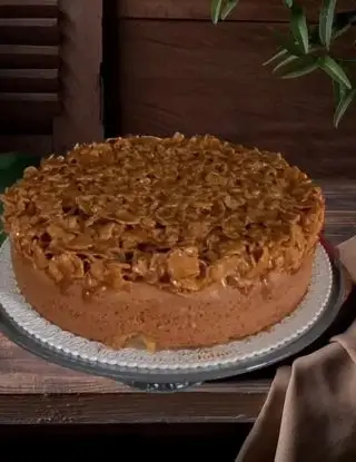 Ricetta Torta di Mais, Avena e Patata Dolce con Cornflakes Caramellati di Ortensio