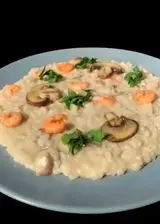 Ricetta Risotto di Funghi e Gamberetti