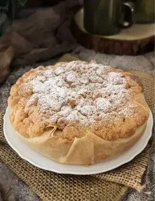 Ricetta Torta di Mele con Pasta Fillo e Crema Frangipane alle Mandorle di Ortensio