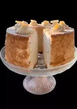 Ricetta Angel Cake con Ganache alla Banana