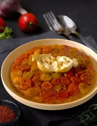 Ricetta Tatin di Pomodorini e Burrata di Ortensio