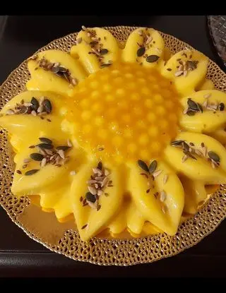 Ricetta Girasole di polenta con composta mandarino e semi di boffolipatrizia8