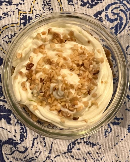 Cheesecake granola e lime