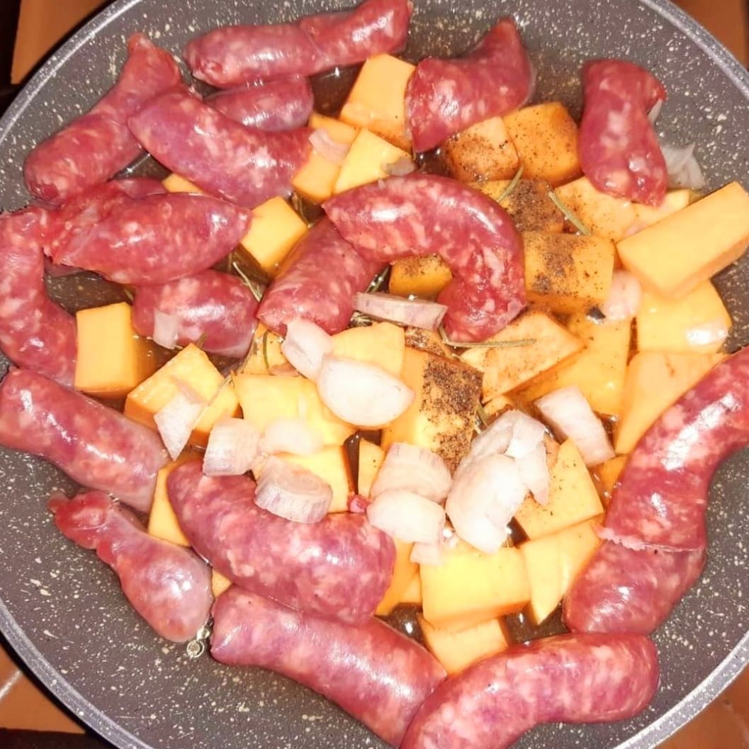 Salsicce e zucca