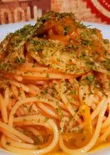 Ricetta Spaghetti con acciughe e datterini gialli